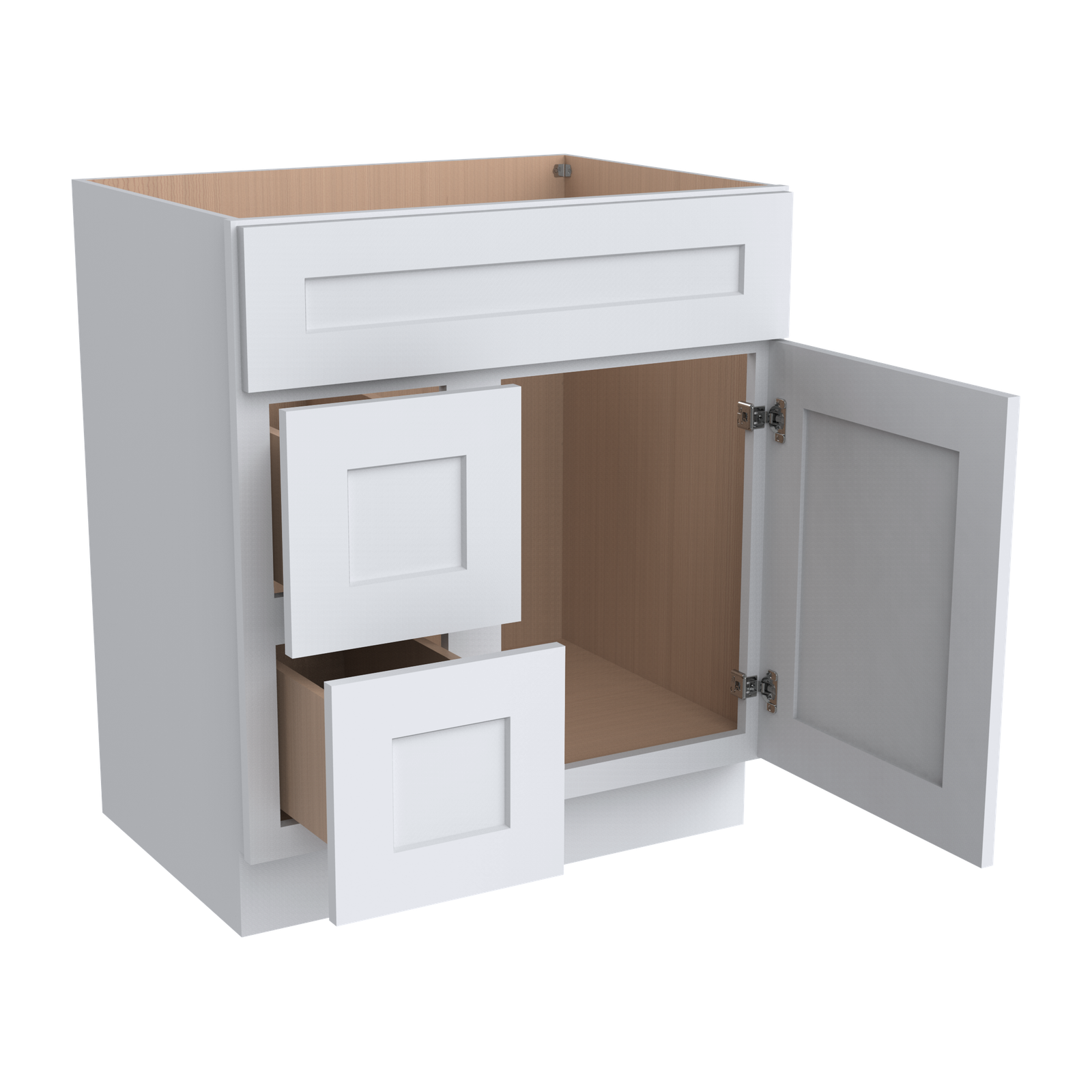 Vanity Sink Bases with 2 Drawers Left