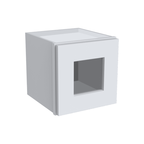 12"H Single GlassDoor Wall Cabinets