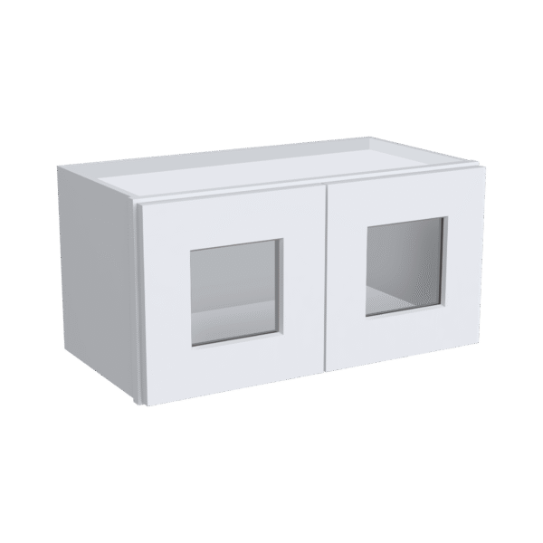 12"H Double GlassDoors Wall Cabinets