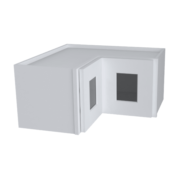 12" H Glass Door Easy Reach Wall Cabinet