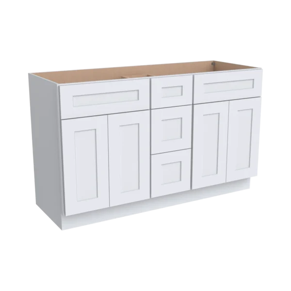 Vanity Double Sink Combo With Central Drawers