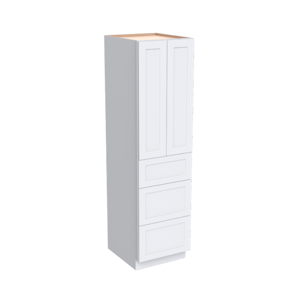 24"D Wall Pantry With Three Drawers