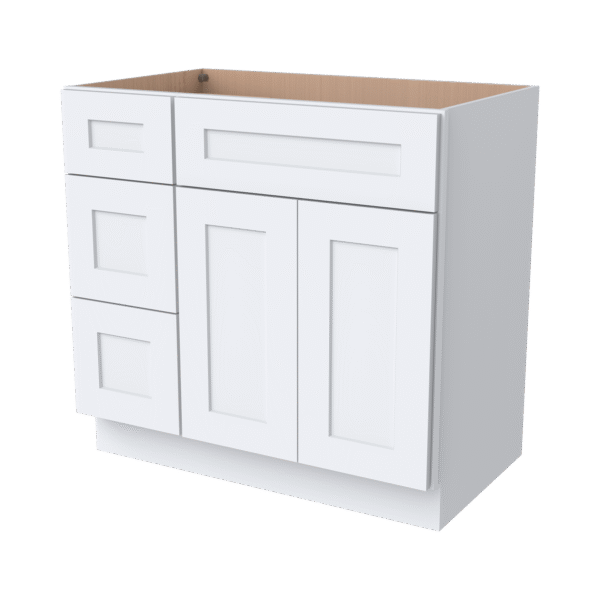 Vanity Sink Bases With Three Drawers Left