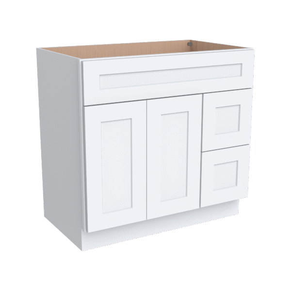Vanity Sink Bases with 2 Drawer Right