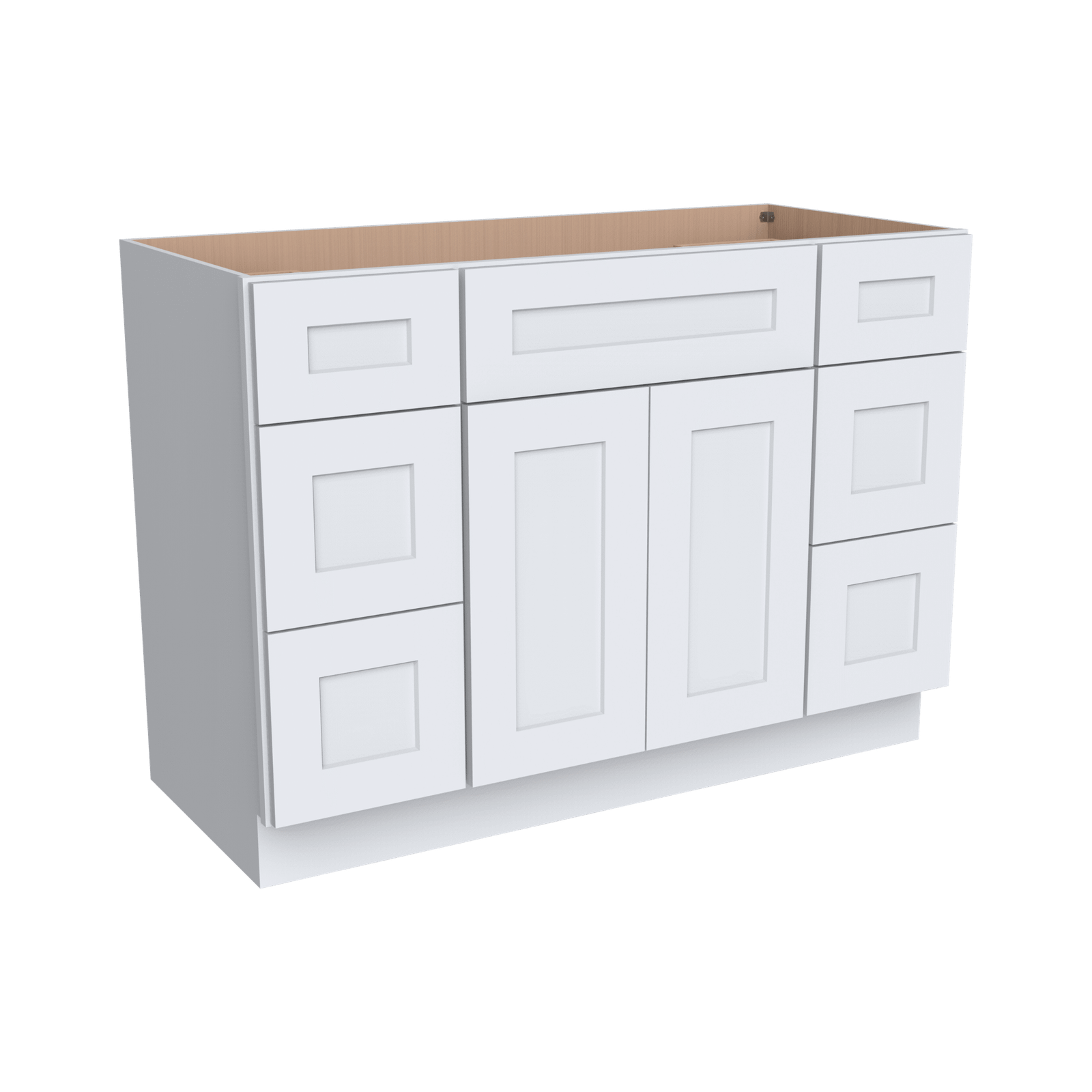 Vanity Single Sink Combo With Drawers On Both Side