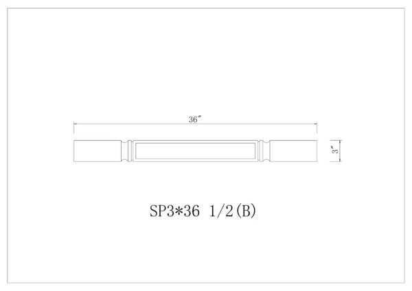 Square Decorative Leg