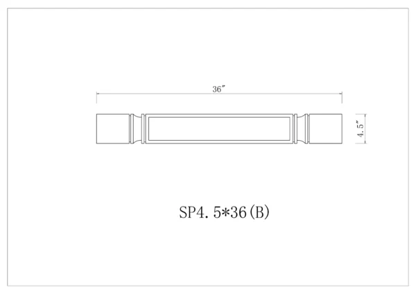 Square Decorative Leg - Large