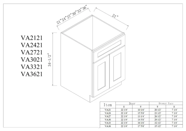 Vanity Sink Bases