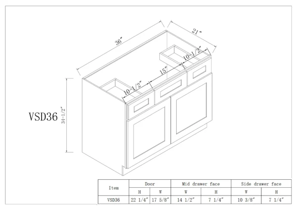 Vanity Single Sink Combo