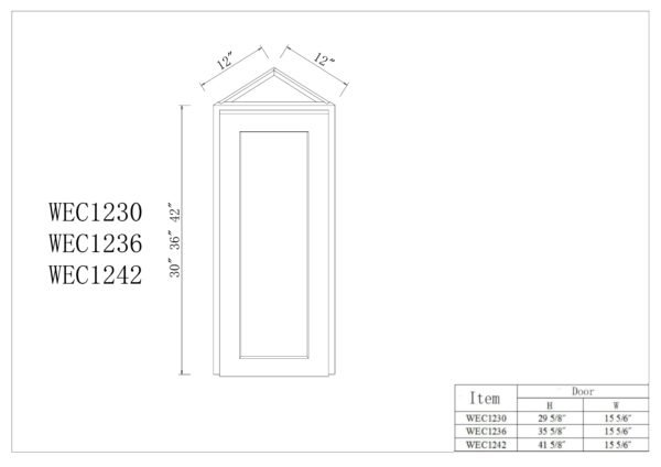 End Corner Wall Cabinets