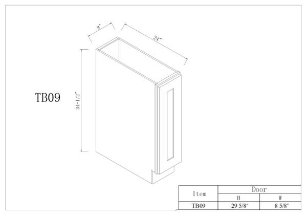 Single Door Tray Base