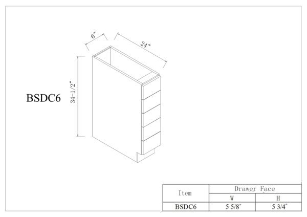 Spice Drawer Base