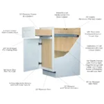 RTA Solid Wood Shaker White 10✖️10 Kitchen Cabinet Set