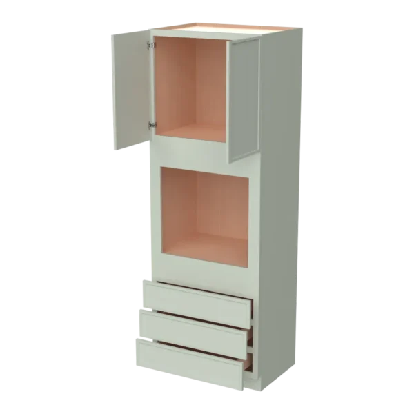 24"D Oven Cabinets With 3 Drawers