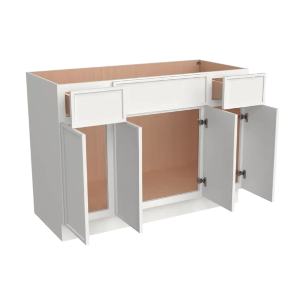 Vanity Single Sink Combo with 4 Doors