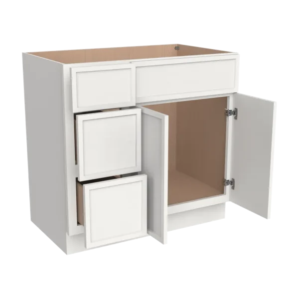 Vanity Sink Bases With Three Drawers Left