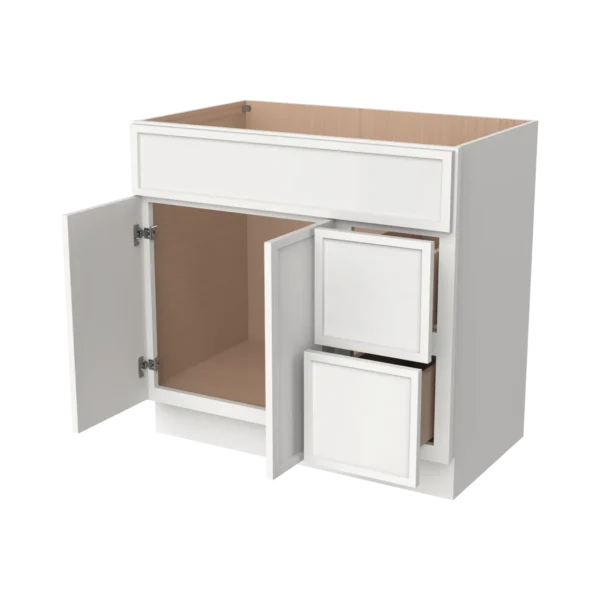 Vanity Sink Bases with 2 Drawer Right