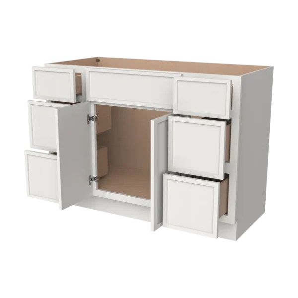 Vanity Single Sink Combo With Drawers On Both Side