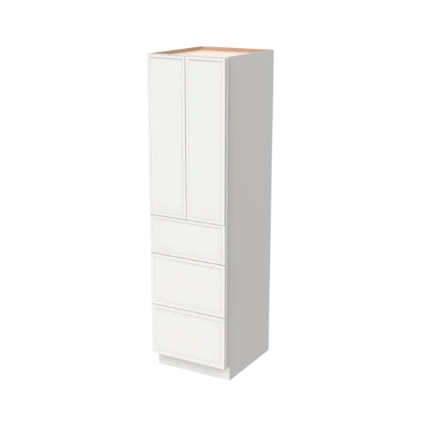 24"D Wall Pantry With Three Drawers