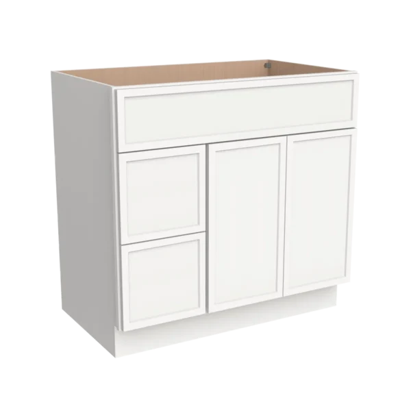 Vanity Sink Bases with 2 Drawer Left