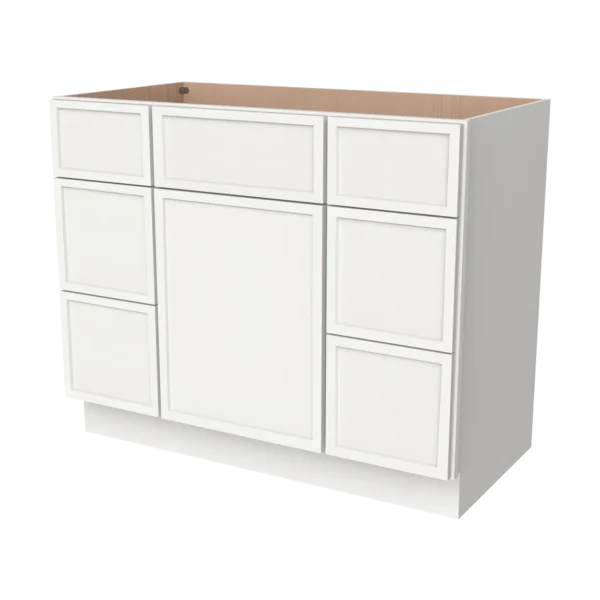Vanity Single Sink Combo- With 6 Drawers
