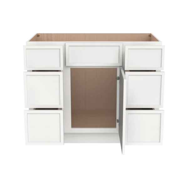 Vanity Single Sink Combo- With 6 Drawers