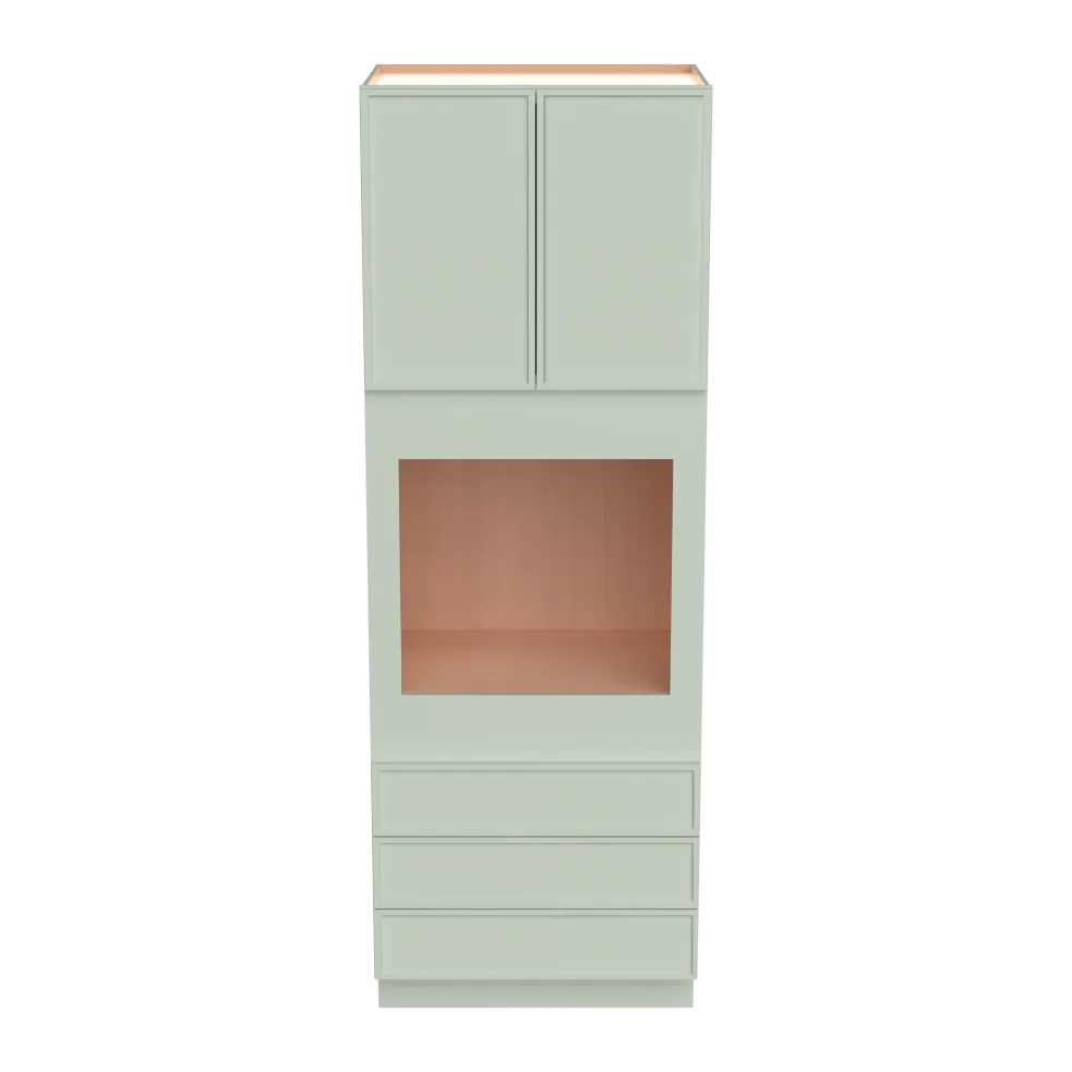 24"D Oven Cabinets With 3 Drawers