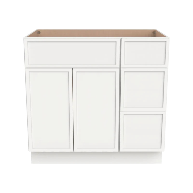 Vanity Sink Bases With Three Drawers Right