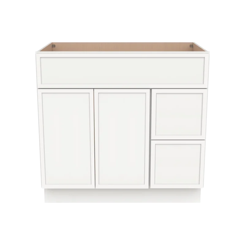 Vanity Sink Bases with 2 Drawer Right