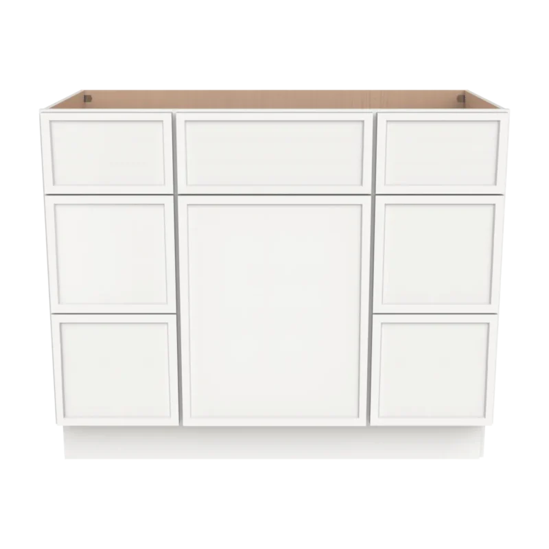 Vanity Single Sink Combo- With 6 Drawers