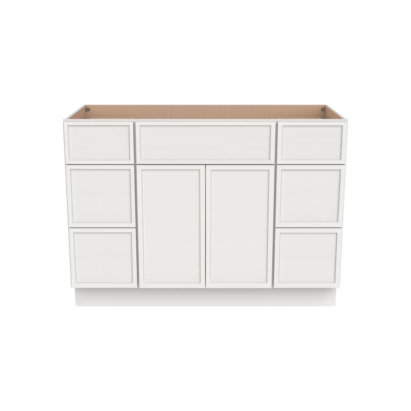 Vanity Single Sink Combo With Drawers On Both Side
