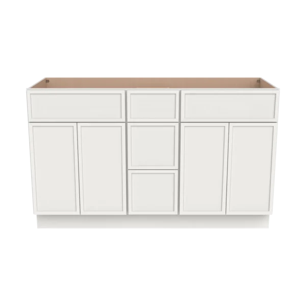 Vanity Double Sink Combo With Central Drawers