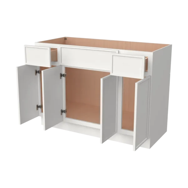 Vanity Single Sink Combo with 4 Doors