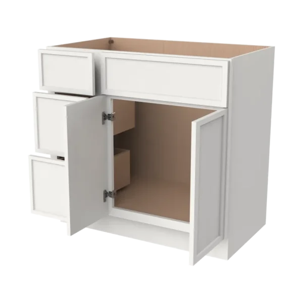 Vanity Sink Bases With Three Drawers Left