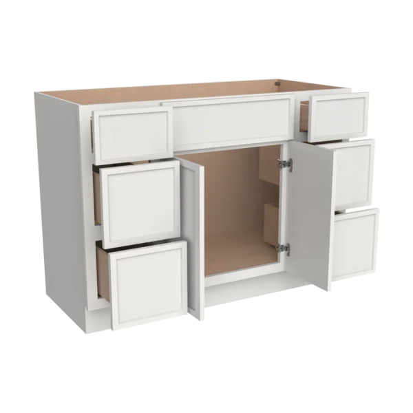 Vanity Single Sink Combo With Drawers On Both Side