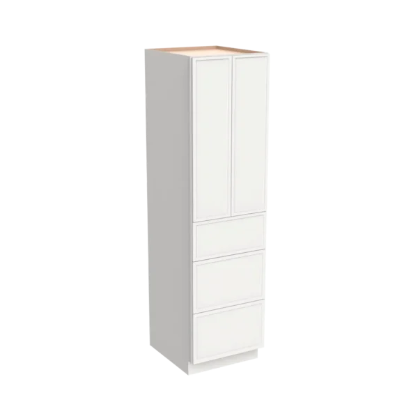 24"D Wall Pantry With Three Drawers