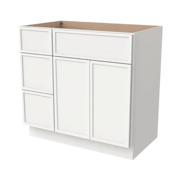 Vanity Sink Bases With Three Drawers Left