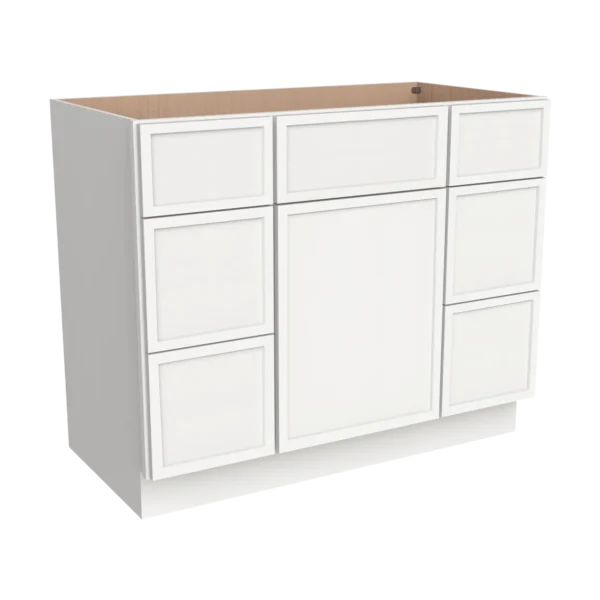 Vanity Single Sink Combo- With 6 Drawers